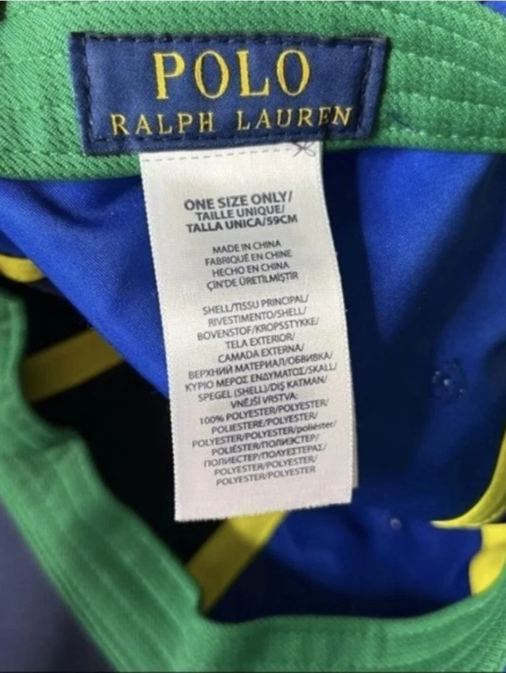 Polo US Open Ball Boy Big Pony Ralph Lauren Baseball Cap Strapback Hat Navy Blue